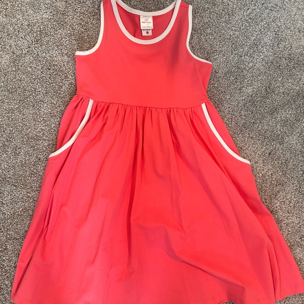 Hanna Andersson Coral Sleeveless Dress *brand new, never worn*